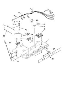 Control Parts Diagram and Parts List for MSD2254VEQ00  Maytag Refrigerator