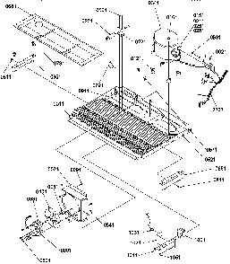 Machine Compartment Diagram and Parts List for SX322S2L-P1313801WL  Amana Refrigerator