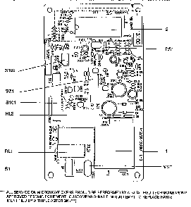 Power And Control Circuit Board Diagram and Parts List for 56568300790  Kenmore Microwave