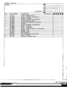 Heater Page 2 Diagram and Parts List for 7750A  Norge Dryer