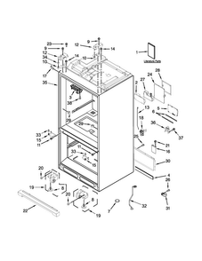 Part Location Diagram of W10807388 Whirlpool CNTRL-ELEC