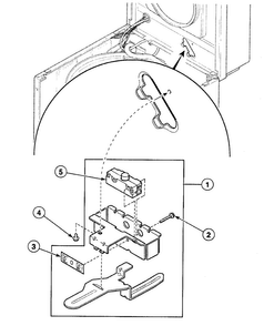 Lid Switch Diagram and Parts List for SWT221WM  Speed Queen Washer