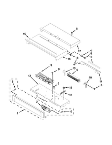 Control Panel Parts Diagram and Parts List for MEW7530DE00  Maytag Wall Oven