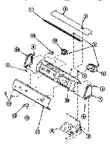 Graphic Panel, Control Mounting Plate And Controls Diagram and Parts List for LW8363W2 PLW8363W2B Amana Washer