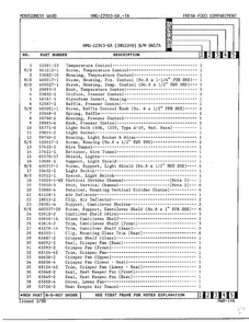 Fresh Food Compartment Page 2 Diagram and Parts List for 22903-OA  Admiral Refrigerator