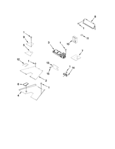 Venting Parts Diagram and Parts List for YJDRP536WP00  Jenn-Air Range