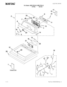 Part Location Diagram of WPW10293249 Whirlpool Console