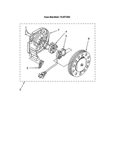 Power Cord Reel Diagram and Parts List for 11620712008  Kenmore Canister Vacuum