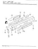 CONTROL PANEL Diagram and Parts List for S176  Jenn-Air Wall Oven