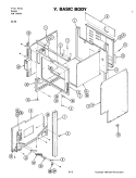 BODY Diagram and Parts List for S176  Jenn-Air Wall Oven