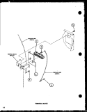 TERMINAL BLOCK Diagram and Parts List for CE2402 P7762335W Amana Dryer
