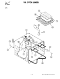 LINER Diagram and Parts List for S176  Jenn-Air Wall Oven