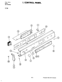 Part Location Diagram of 704795 Whirlpool Control Panel