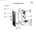 CONTROL PANEL (UPPER) Diagram and Parts List for W204  Jenn-Air Microwave Oven Combo