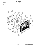 DOOR Diagram and Parts List for S161  Jenn-Air Range