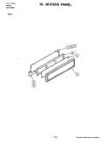ACCESS PANEL Diagram and Parts List for S161  Jenn-Air Range