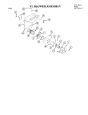 BLOWER ASSEMBLY Diagram and Parts List for S100  Hoover Range
