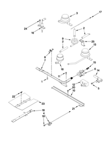 Manifold Parts Diagram and Parts List for ALY1620BDB00  Amana Range