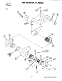 BLOWER PLENUM Diagram and Parts List for S110  Jenn-Air Range