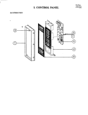 CONTROL PANEL (UPPER) Diagram and Parts List for W224  Jenn-Air Microwave Oven Combo