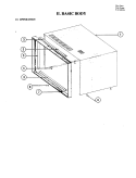 BODY (UPPER) Diagram and Parts List for W224  Jenn-Air Microwave Oven Combo
