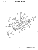 CONTROL PANEL Diagram and Parts List for S121  Jenn-Air Range