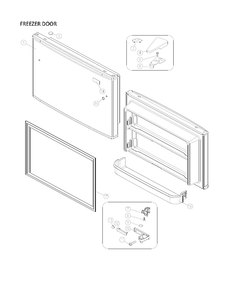 Freezer Door Parts Diagram and Parts List for 11170719911  Kenmore Refrigerator