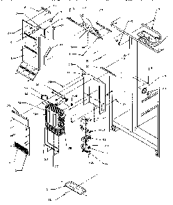Evaporator/air Handling Diagram and Parts List for SRD20S4W-P1190801WW  Amana Refrigerator