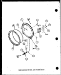 REAR BULKHEAD Diagram and Parts List for CE3402L P1118309W L Amana Dryer