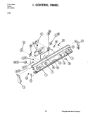 CONTROL PANEL Diagram and Parts List for S156  Jenn-Air Wall Oven