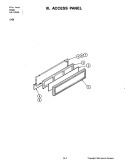 ACCESS PANEL Diagram and Parts List for S156  Jenn-Air Wall Oven