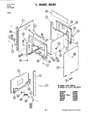 BODY Diagram and Parts List for S156  Jenn-Air Wall Oven
