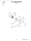 BLOWER MOTOR Diagram and Parts List for S156  Jenn-Air Wall Oven