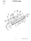 CONTROL PANEL (S156W) Diagram and Parts List for S156W  Jenn-Air Wall Oven