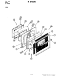 DOOR (S156W) Diagram and Parts List for S156W  Jenn-Air Wall Oven