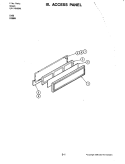 ACCESS PANEL (S156W) Diagram and Parts List for S156W  Jenn-Air Wall Oven
