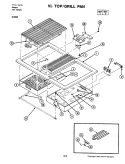 TOP / GRILL PAN (S156W) Diagram and Parts List for S156W  Jenn-Air Wall Oven
