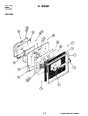DOOR Diagram and Parts List for 20236  Jenn-Air Range