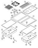 TOP ASSEMBLY Diagram and Parts List for SVD8310S  Jenn-Air Range
