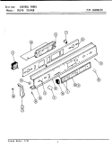 CONTROL PANEL Diagram and Parts List for SU146B  Jenn-Air Range