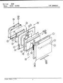 DOOR Diagram and Parts List for SU146B  Jenn-Air Range