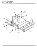 ACCESS DRAWER Diagram and Parts List for SU146B  Jenn-Air Range