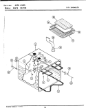 OVEN Diagram and Parts List for SU146B  Jenn-Air Range