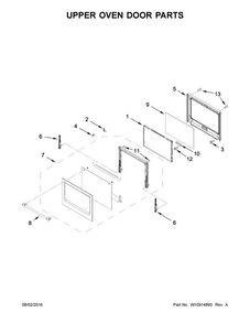 Part Location Diagram of W10915198 Whirlpool HNDLE-DOOR