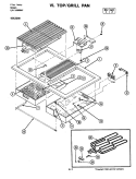 TOP Diagram and Parts List for 20239  Jenn-Air Range