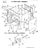 BASIC BODY ASSEMBLY (D140 - C) Diagram and Parts List for D140-C  Jenn-Air Range
