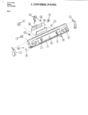 CONTROL PANEL Diagram and Parts List for S101  Jenn-Air Range