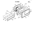 DOOR Diagram and Parts List for S101  Jenn-Air Range
