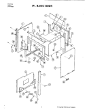 BODY Diagram and Parts List for S101  Jenn-Air Range