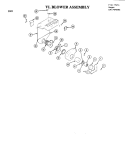 BLOWER ASSEMBLY Diagram and Parts List for S101  Jenn-Air Range
